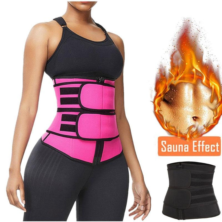 Premium Waist Trainer With Double Compression Straps & Supportive